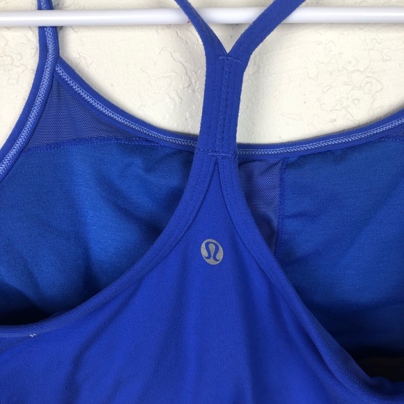 lululemon athletica Tops - Lululemon Blue Work Out Tank Top 6 C26
